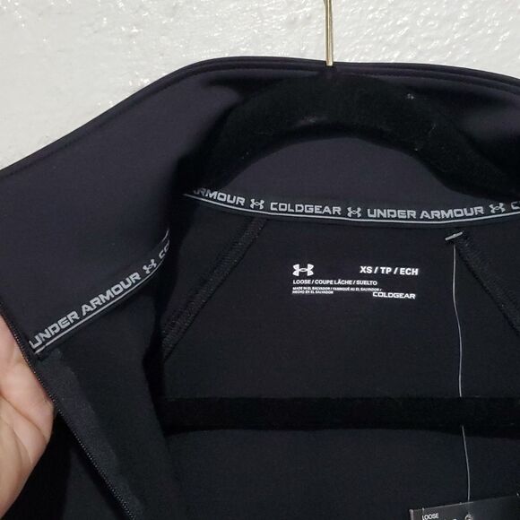 Under Armour Cold Gear Pullover Quarter Zip in Black Size XS - Picture 7 of 10